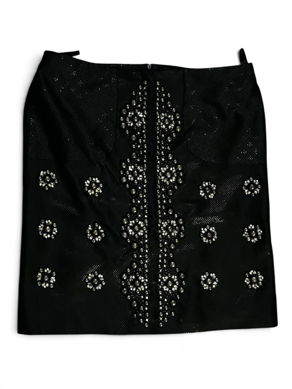 GUCCI gorgeous Black Embellished Mini Skirt